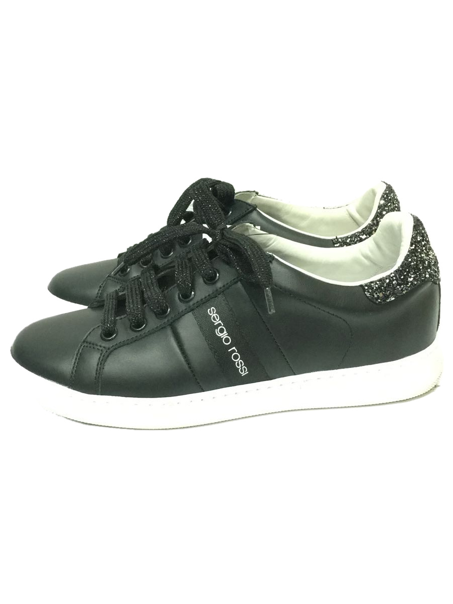 保障できる】 sergio rossi◇ローカットスニーカー/36/BLK/86800 22.5
