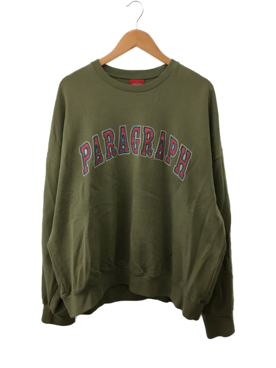 Paragraph◆スウェット/-/コットン/GRN/EMBROIDERY LOGO SWEATSHIRT