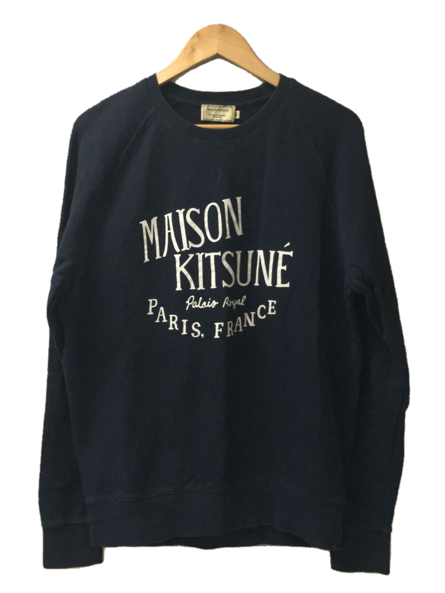 MAISON KITSUNE’◆PALAIS ROYAL CLASSIC SWEATS/スウェット/M/コットン/NVY/AM00300KM00