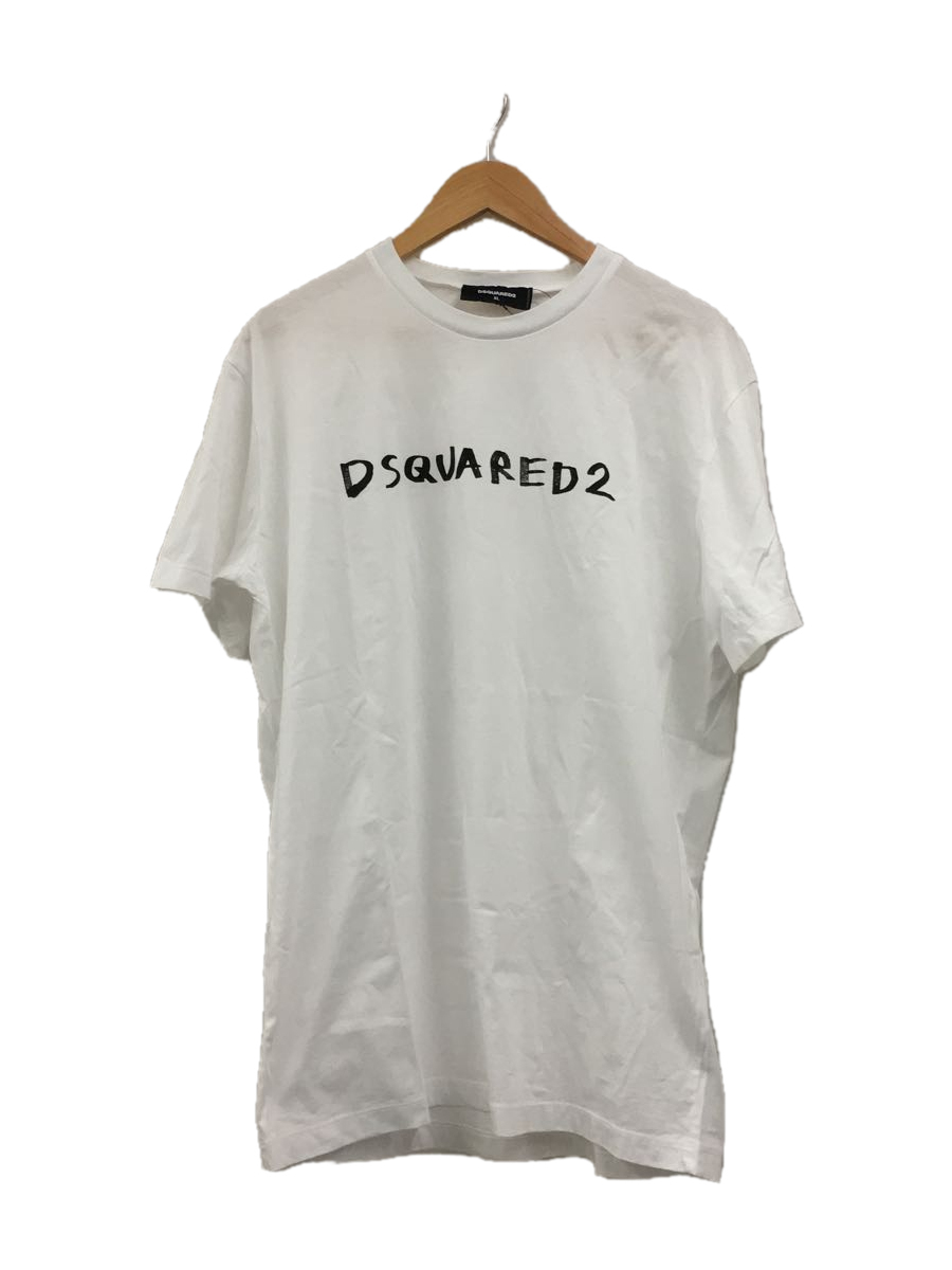 DSQUARED2◆BOLD COOL/Tシャツ/XL/コットン/ホワイト/無地/S71GD1066 S23009