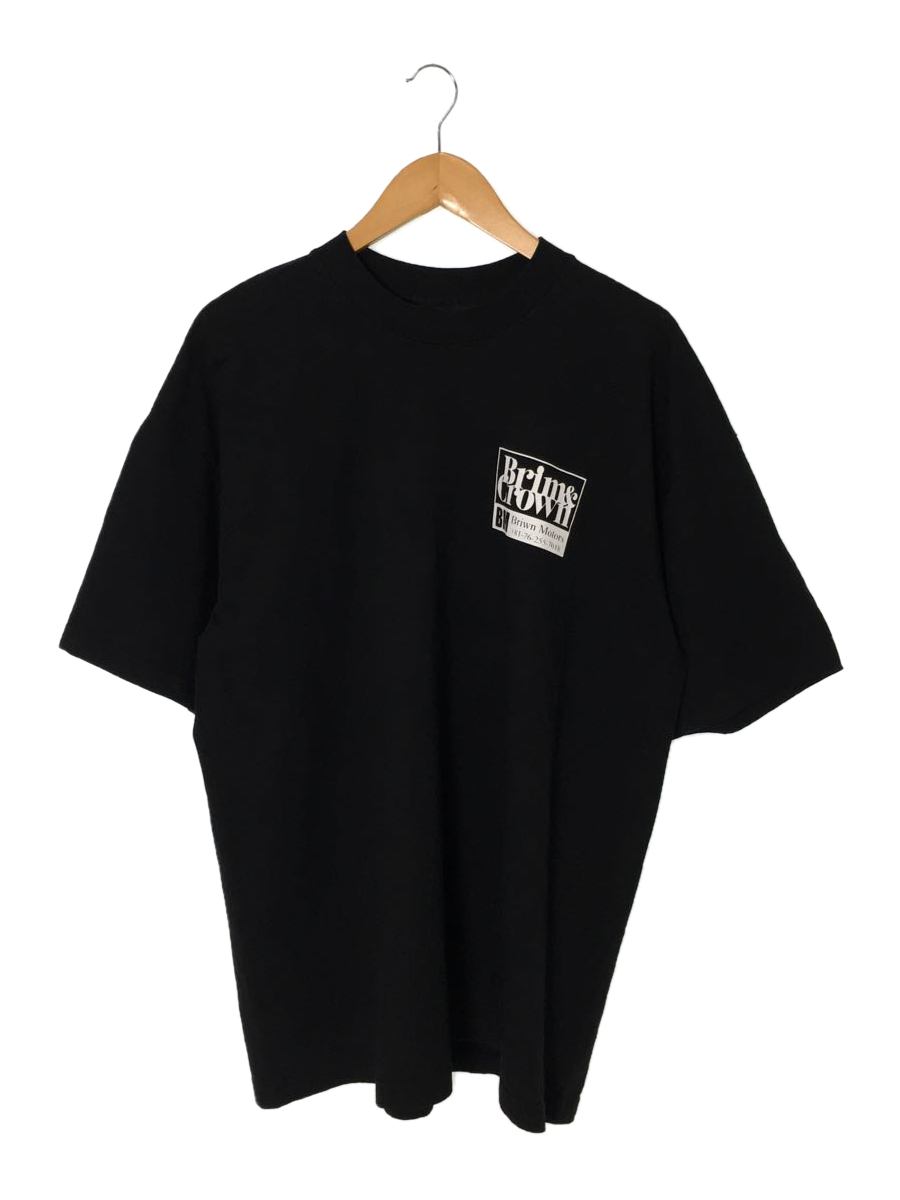 brim&Crown/W123 SS TEE Black/White/Tシャツ/XL/コットン/ブラック_画像1