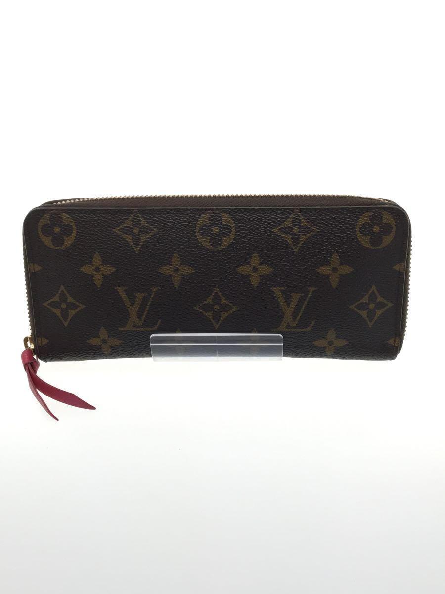 LOUIS VUITTON◆ポルト・フォイユ・クレマンス_モノグラム_BRW/PVC/BRW/モノグラム/M42119_画像1