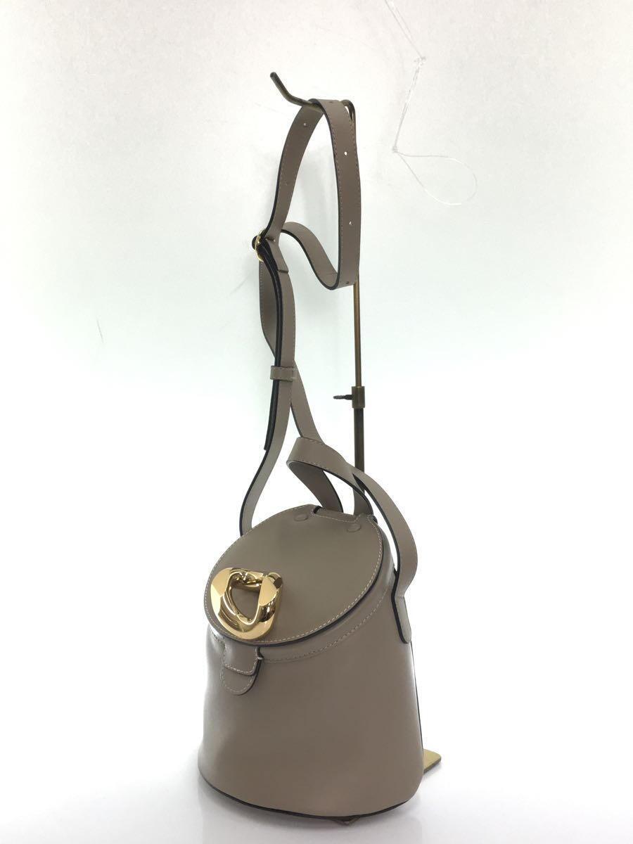 JW ANDERSON(J.W.ANDERSON)◆LID BUCKET BAG/牛革/ベージュ/HB0318 LA0095_画像2