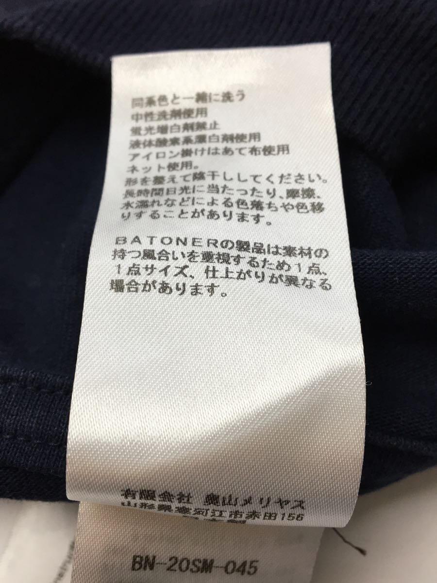 BATONER◆Tシャツ/2/コットン/NVY/無地/BN-20SM-045_画像5