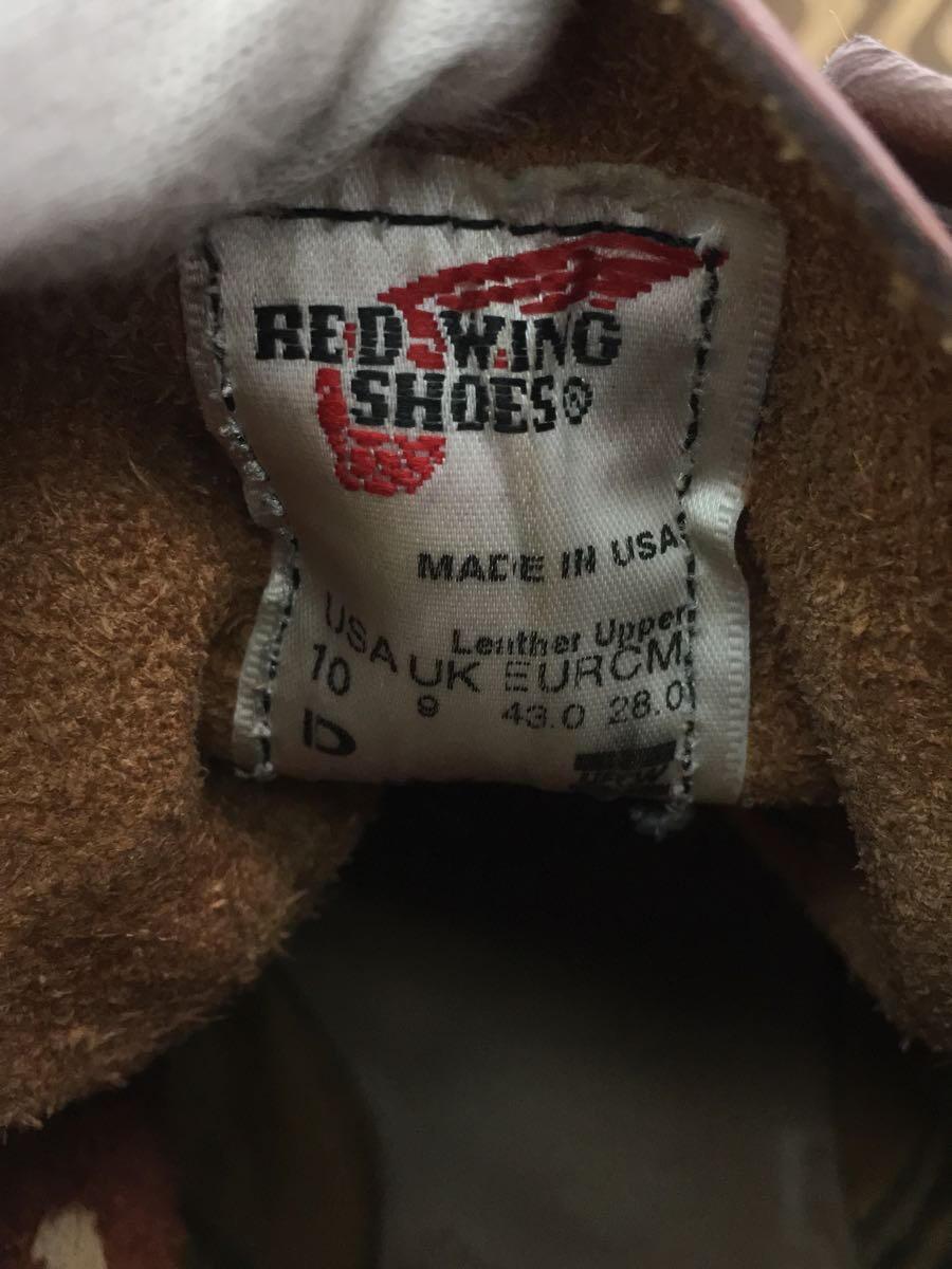 RED WING◆レースアップブーツ/US10/BRW/9106_画像5