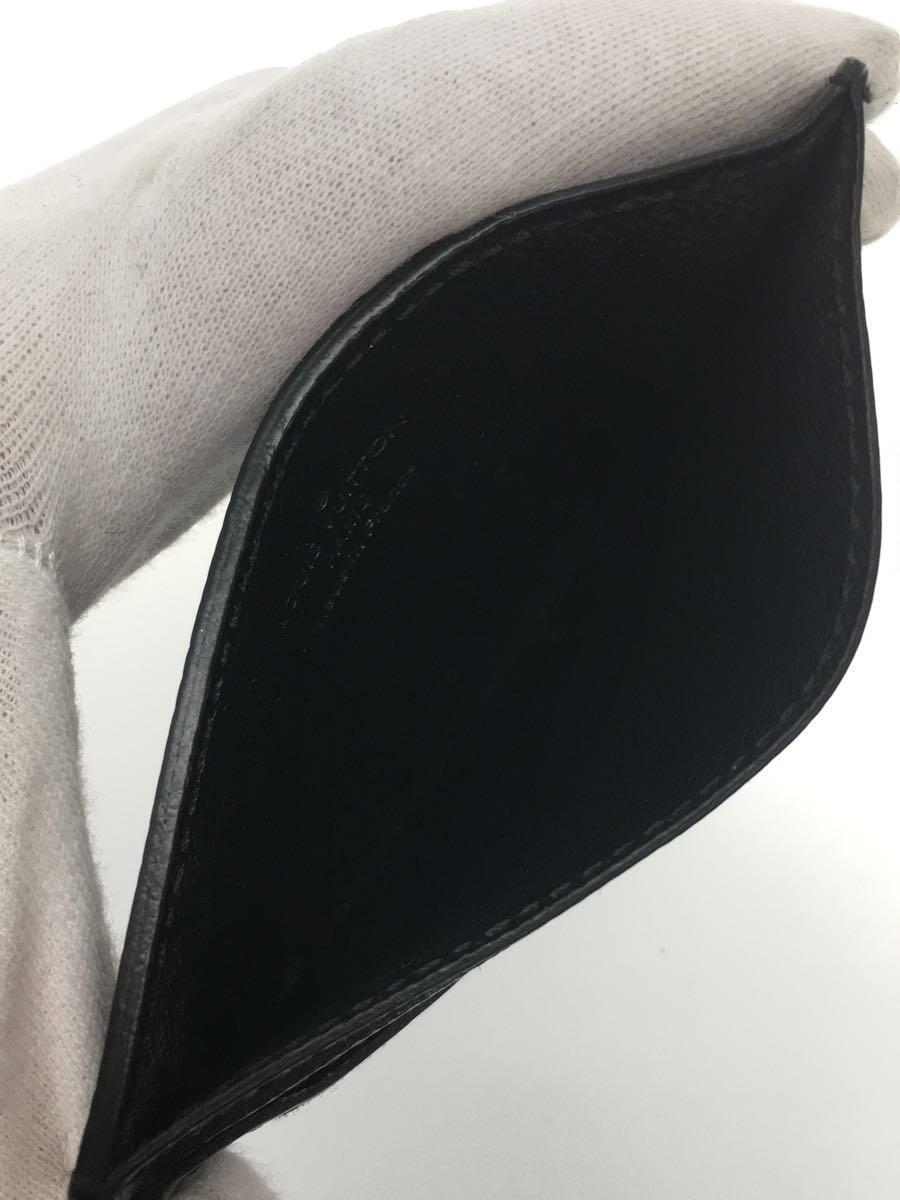 LOUIS VUITTON◆カードケース/レザー/BLK/メンズ_画像4