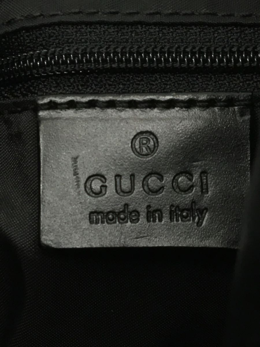 GUCCI◆ハンドバッグ/ナイロン/BLK/001・1577・2404/バンブー/2way_画像5