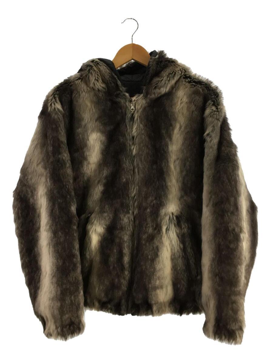 Supreme◆Faux Fur Reversible Hooded Jacket/ジャケット/S/アクリル/GRY_画像1