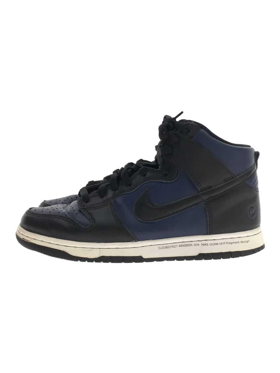 NIKE◆FRAGMENT DESIGN X DUNK HIGH/26.5/NVY/DJ0383-400_画像1