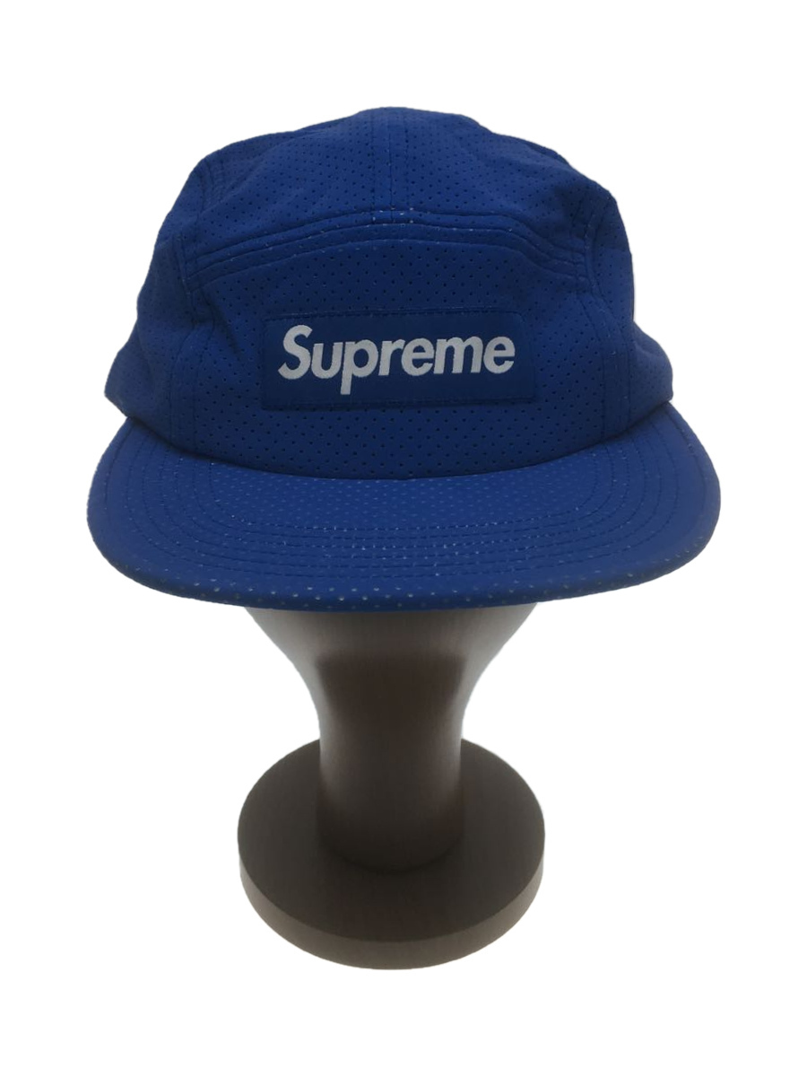 Supreme◆16SS/Perforated Reflective Camp Cap/キャップ/FREE/BLU/