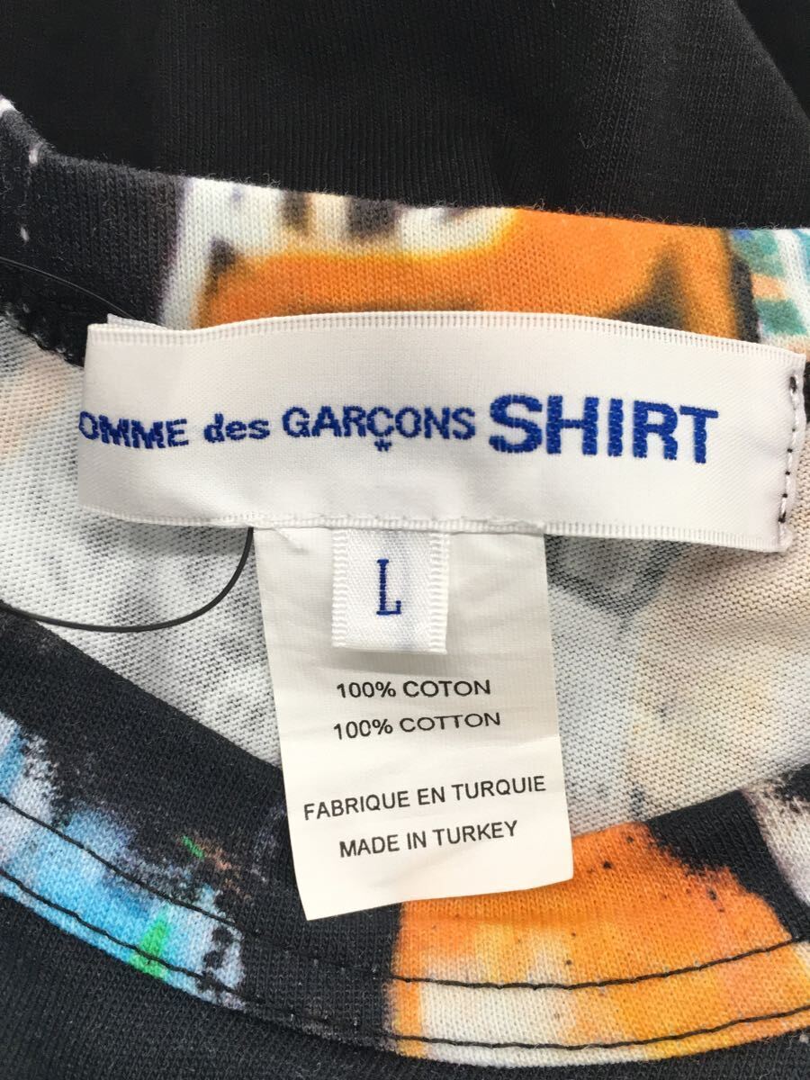 COMME des GARCONS SHIRT◆フューチュラ再構築/Tシャツ/L/コットン/BLK/W28101_画像3