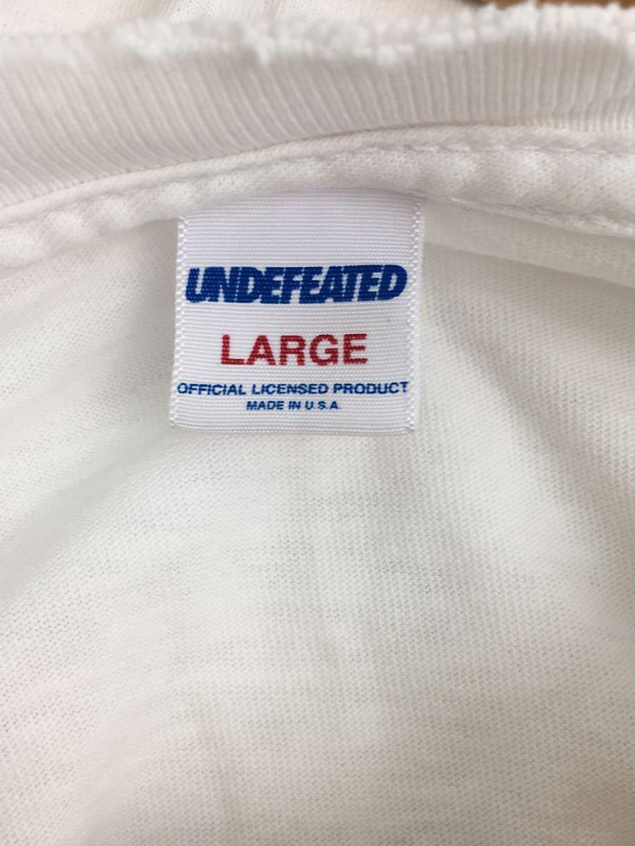 UNDEFEATED◆Tシャツ/L/コットン/WHT/プリント_画像3