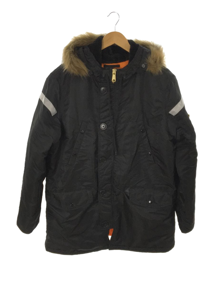 保障できる】 Supreme◇Reflective Parka/L/ナイロン/BLK N-3B Cross L