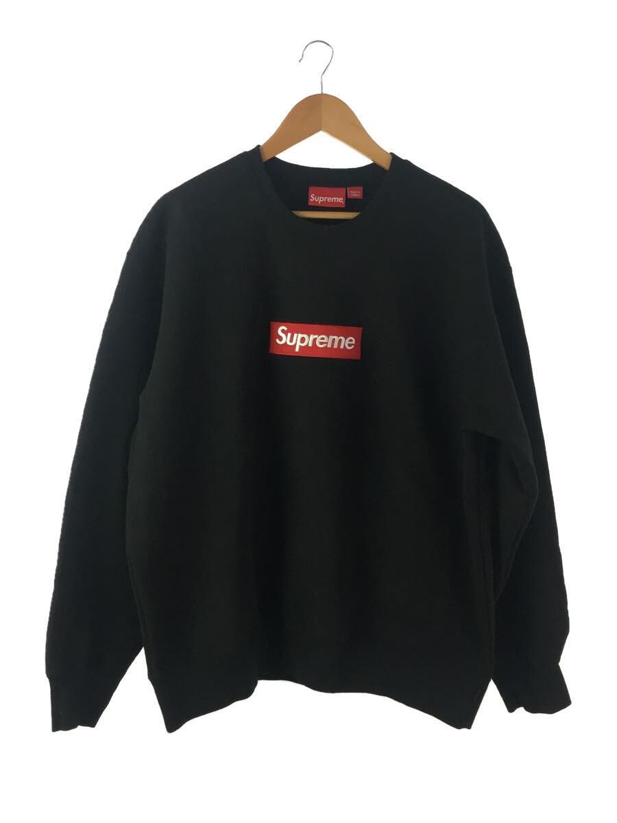 格安 Supreme◇22AW/Box Black/スウェット/L/コットン/BLK Crewneck