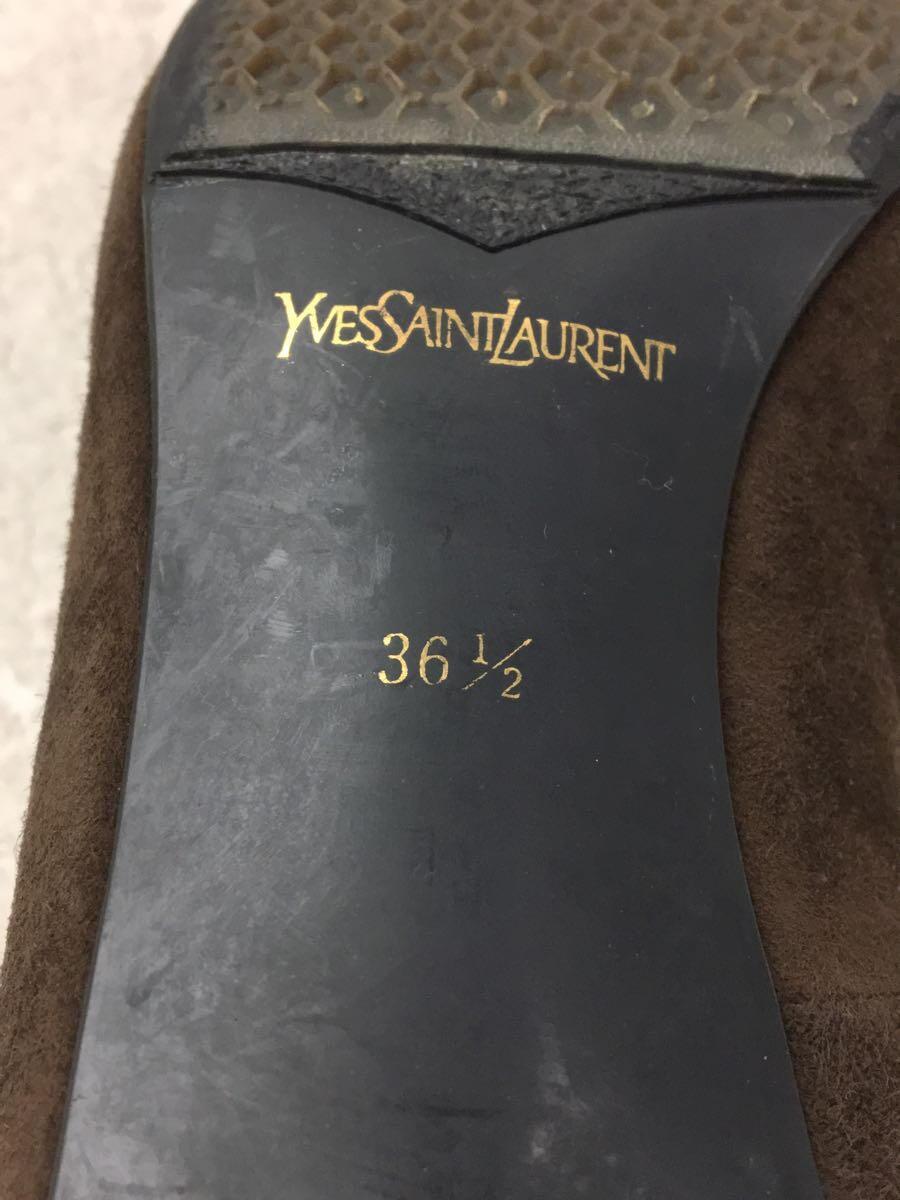 YVES SAINT LAURENT◆パンプス/36.5/BRW_画像5