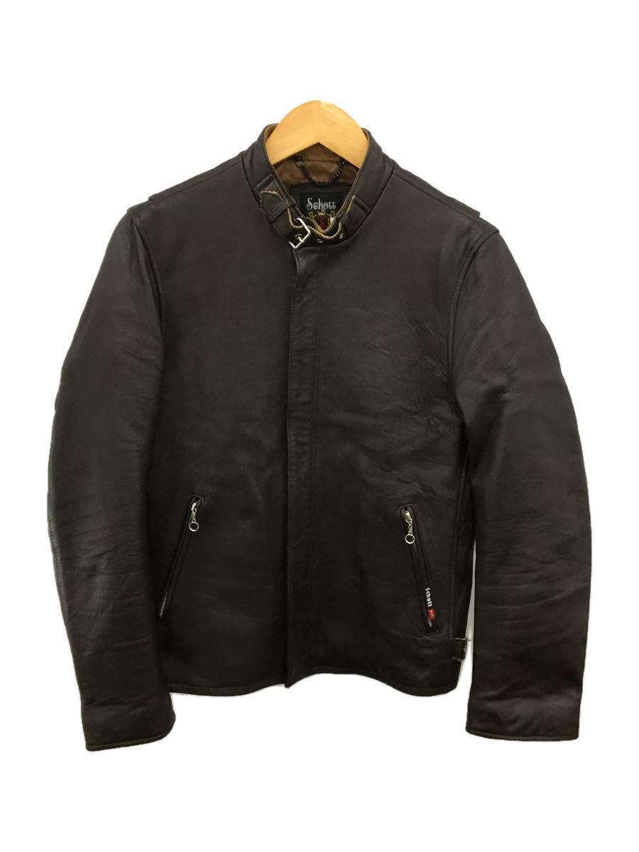 【超ポイントバック祭】 Schott◆SOLID CLASSIC RACER/シングルライダースジャケット/S/羊革/BRW/3171053 Sサイズ 【超ポイントバック祭】 Schott◆SOLID CLASSIC RACER/シングルライダースジャケット/S/羊革/BRW/3171053 Sサイズ