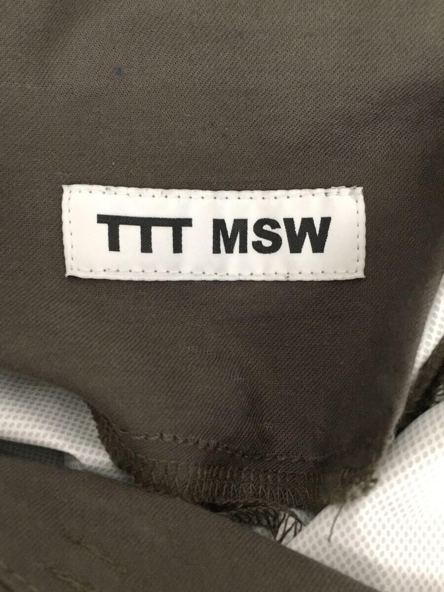 TTT_MSW◆water proof srtaight pants/ボトム/M/ナイロン/ブラウン/ttt-2023ss-pt07_画像4