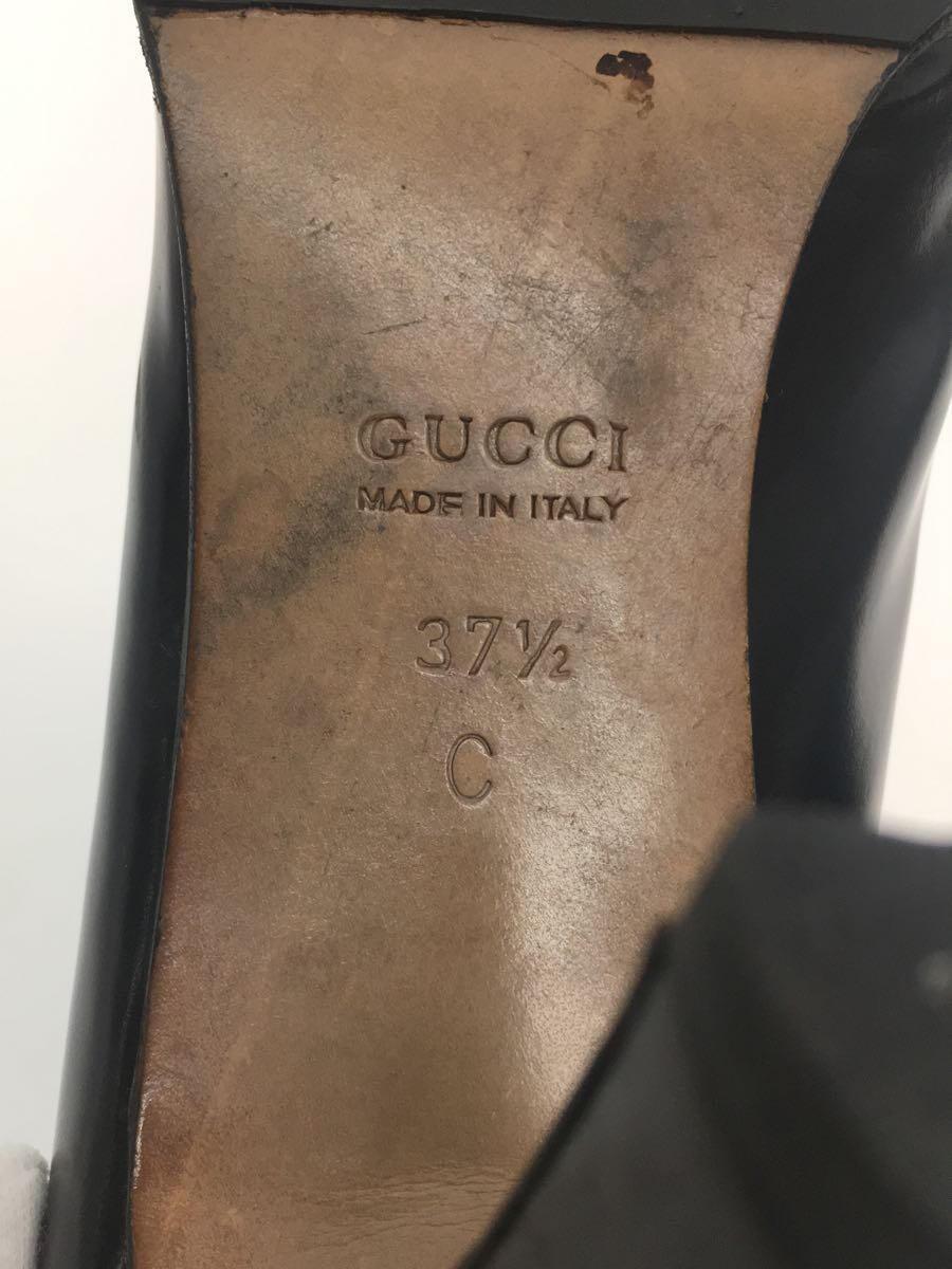 GUCCI◆パンプス/37.5/BLK_画像5