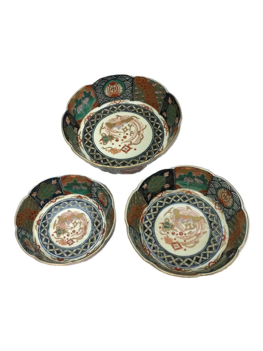 国産品 鉢/3点セット/マルチカラー/有田焼/林九郎作/三ツ組鉢揃 その他