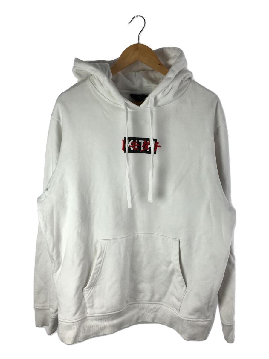 海外 正規品】 KITH◇パーカー/XL/コットン/ホワイト/トモダチ/シミ