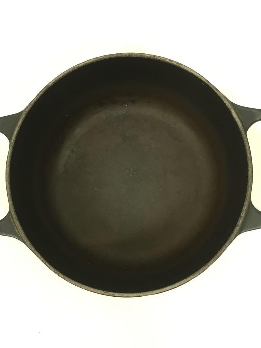 LE CREUSET◆ココット・ロンド/NOIR MAT MATT BLACK/鍋/サイズ:16cm/BLKの画像4