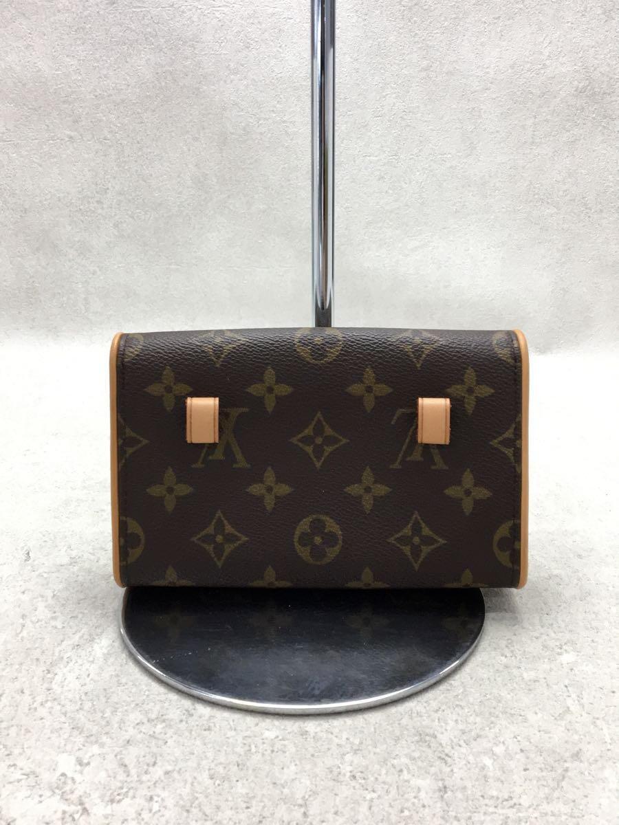 LOUIS VUITTON◆ウエストバッグ/レザー/BRW/M51855/モノグラムポシェットフランティーヌ/ベルト欠品_画像3