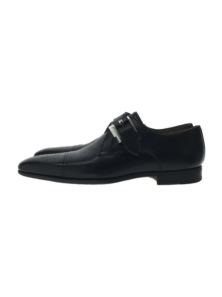 MAGNANNI◆ドレスシューズ/43/BLK/レザー/メダリオン/モンクストラップ