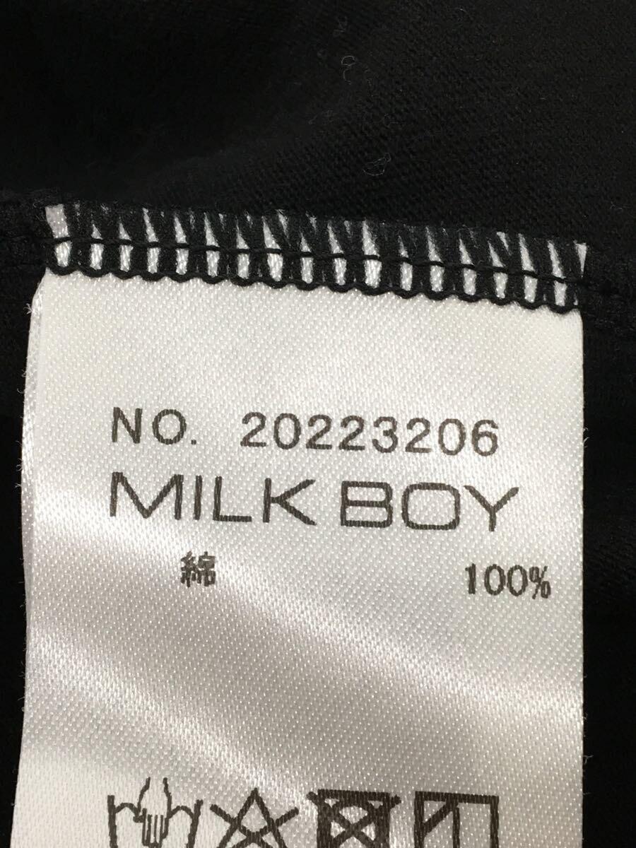 MILK BOY◆Tシャツ/-/コットン/BLK/モノグラム/20223206_画像4