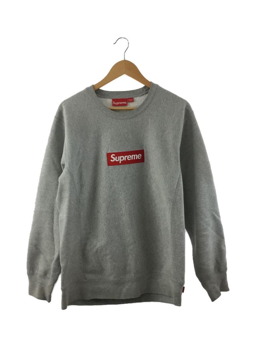 訳あり】 Supreme◇スウェット/L/コットン/GRY/無地/BOXロゴ/カナダ製