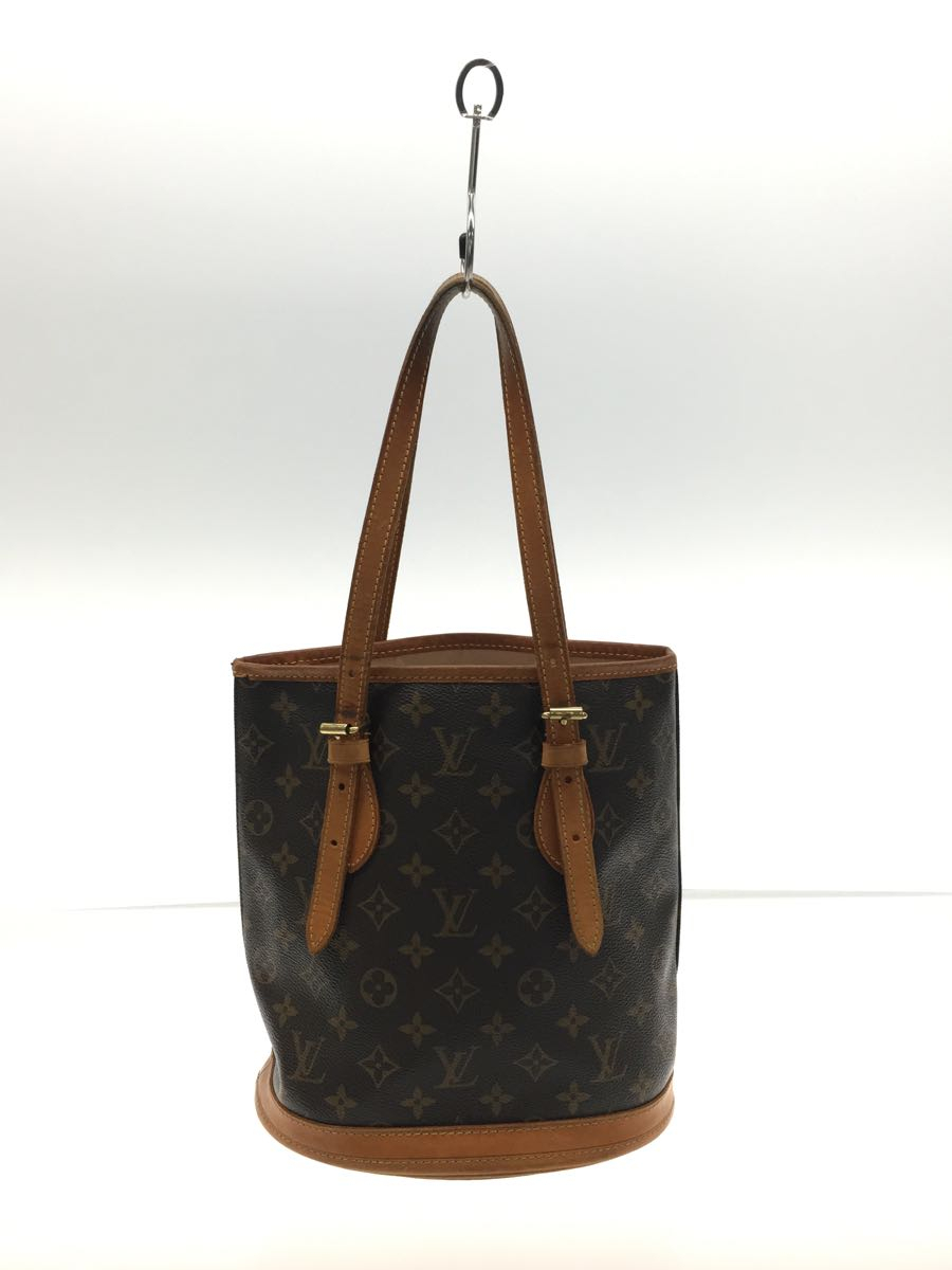 一番人気物 LOUIS VUITTON◇プチ・バケット_モノグラム_BRW/PVC/BRW