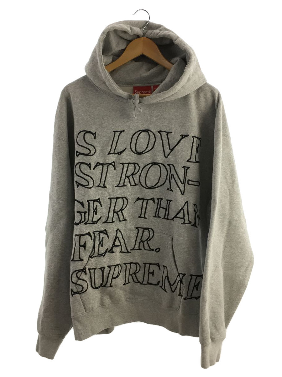 Supreme◆パーカー/XL/コットン/Stronger then fear Hooded Sweatshirt/23SS