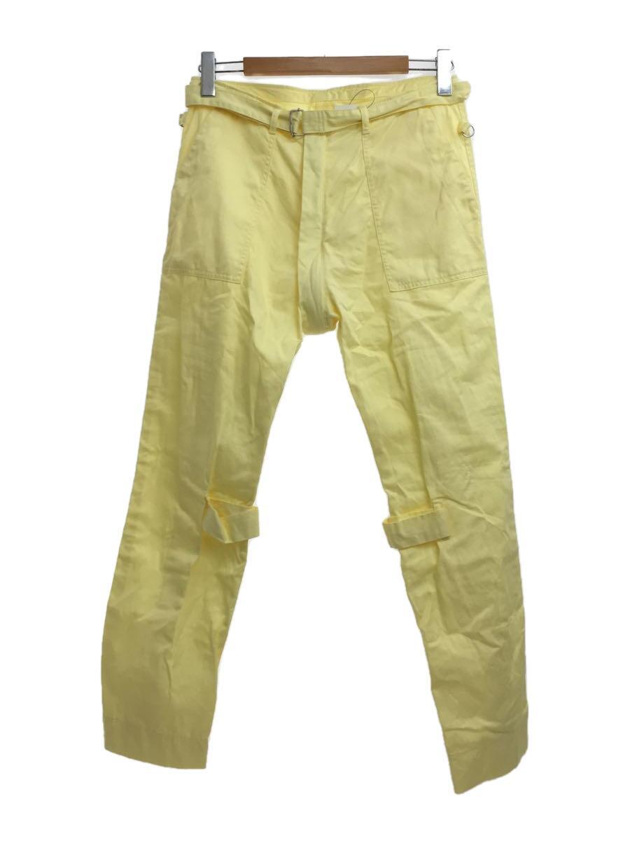 PHINGERIN◆ボトム/M/コットン/YLW/PD-191-BT-022/BONTAGE PANTS