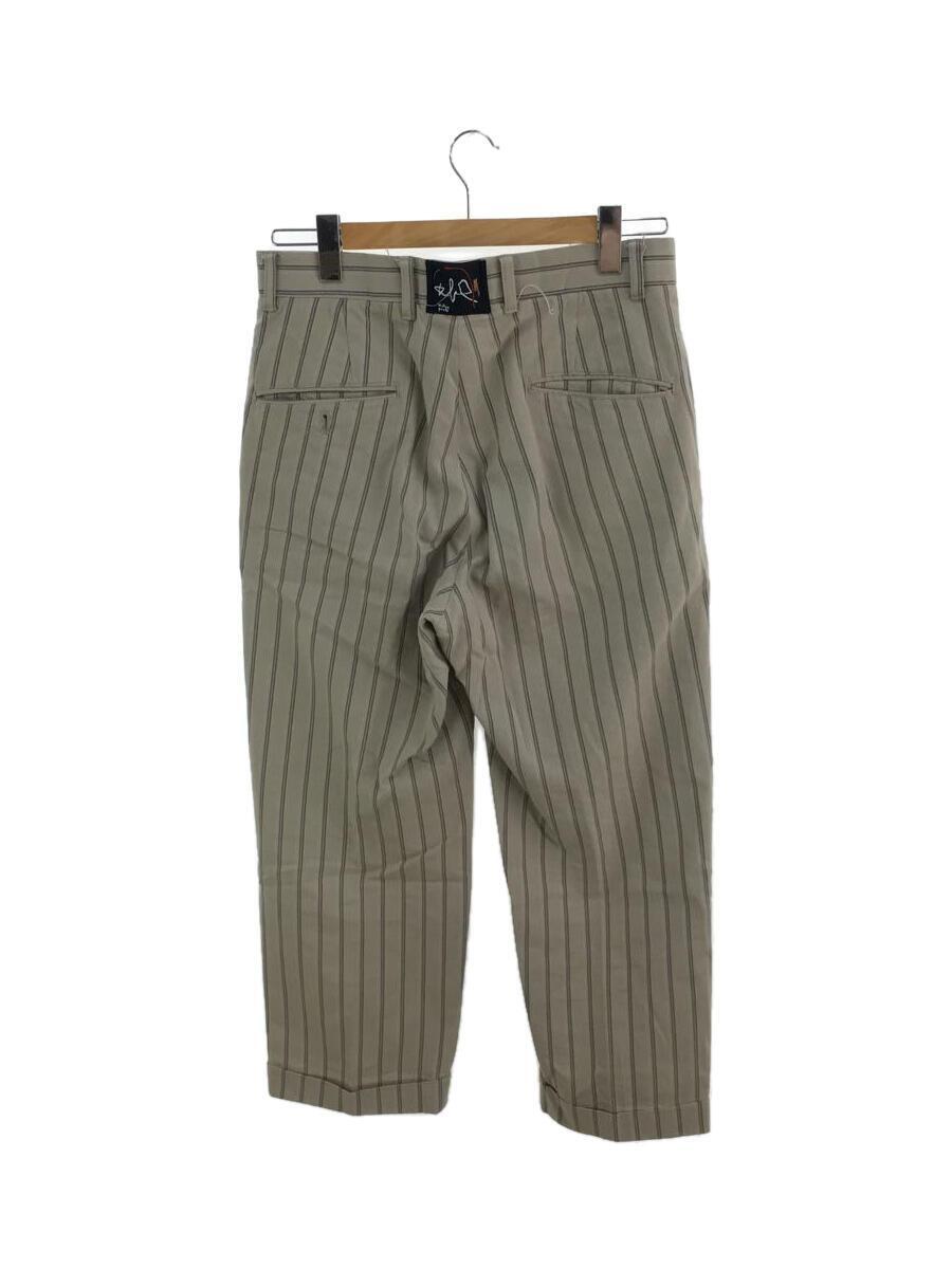 美しい WILLOW PANTS/ストレートパンツ/0/コットン/BEG/ストライプ