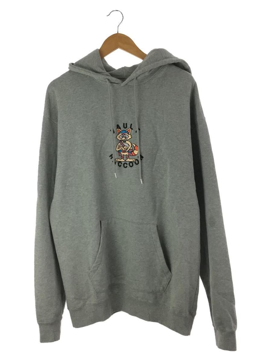 VAULTROOM/VAULT RACCOON HOODIE/パーカー/L/グレー/×CRAZY RACCOON