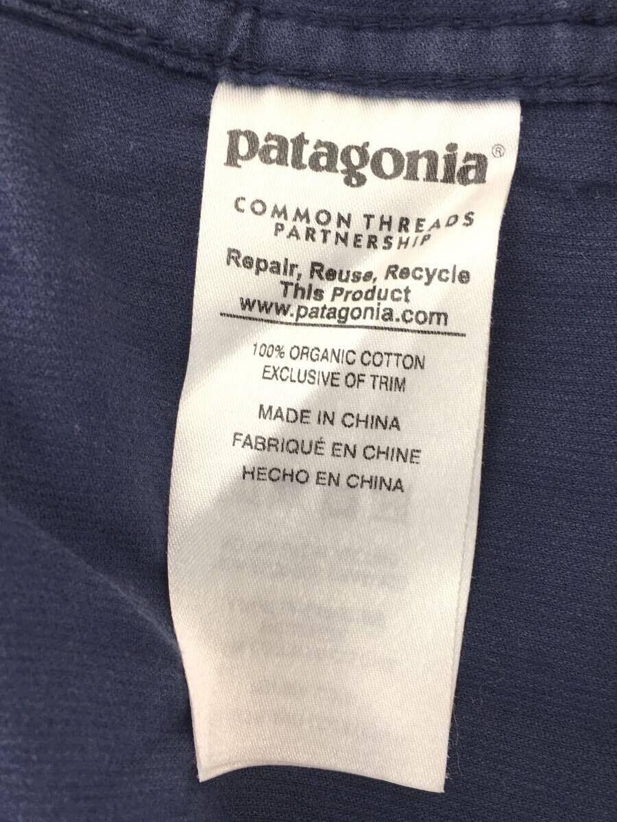 patagonia◆長袖シャツ/S/コットン/NVY/無地_画像4