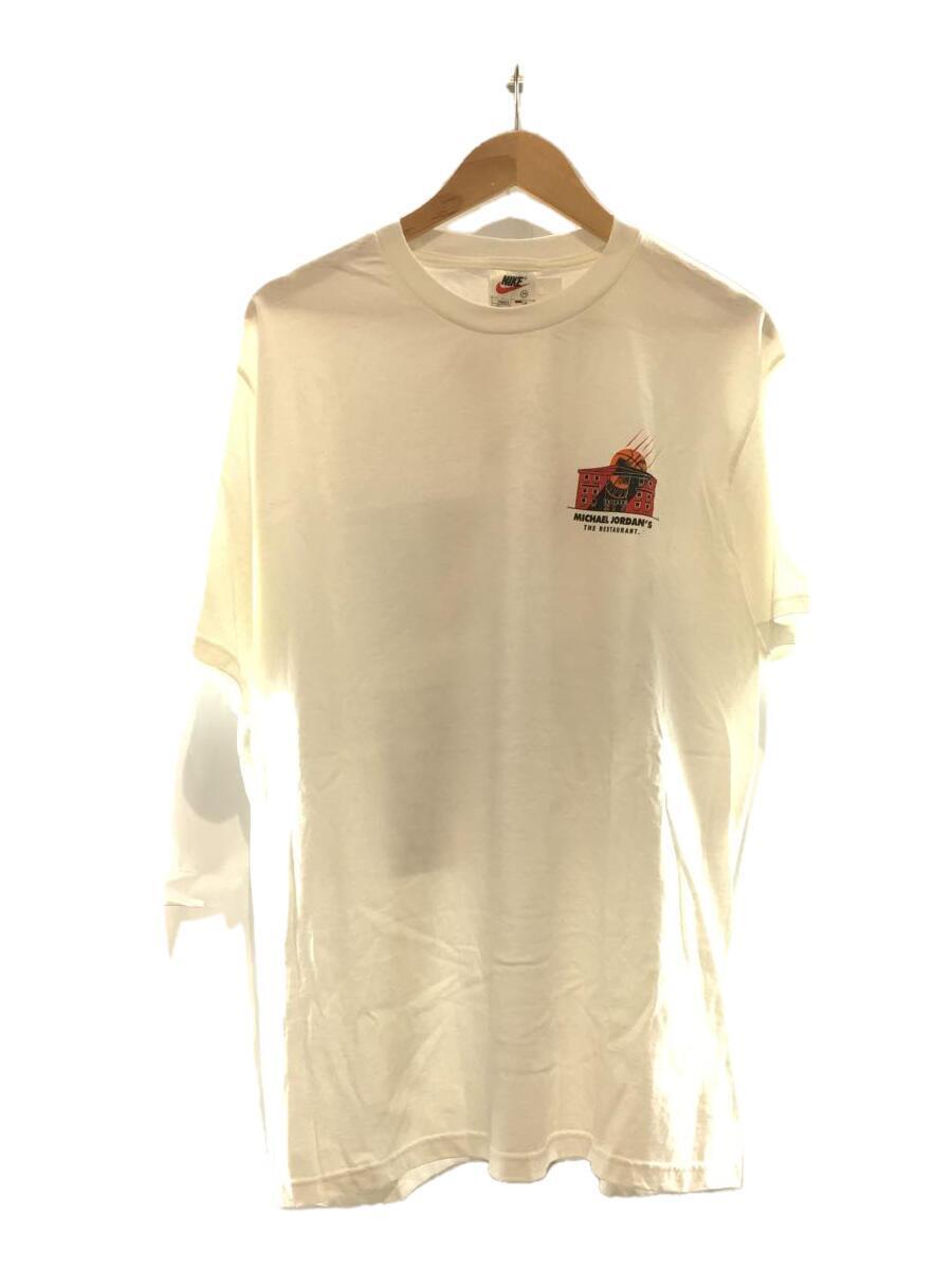 NIKE◆Tシャツ/M/WHT/90s/00s/MADE IN USA/USA製/古着/ジョーダン/プリント/
