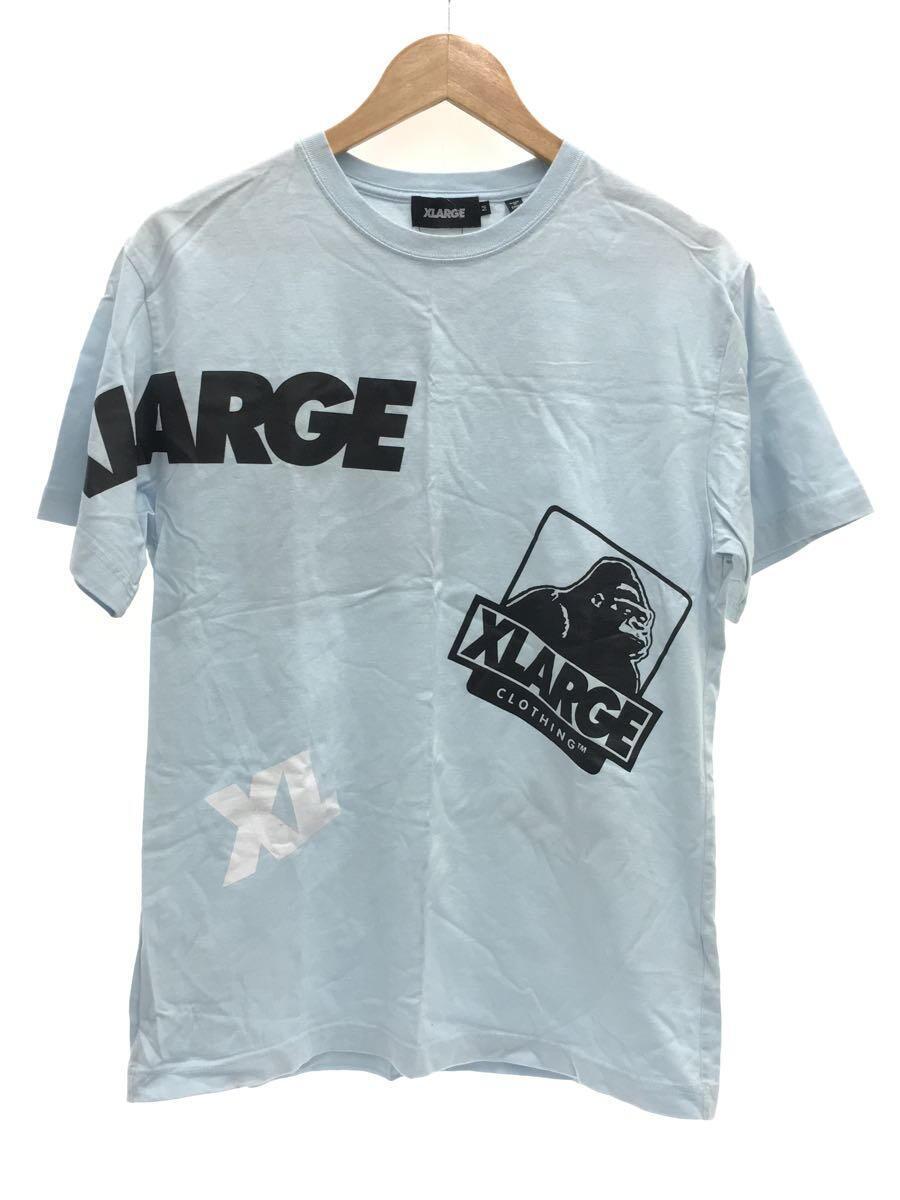 X-LARGE◆Tシャツ/M/コットン/BLU/無地/101202011007 XLARGE_画像1