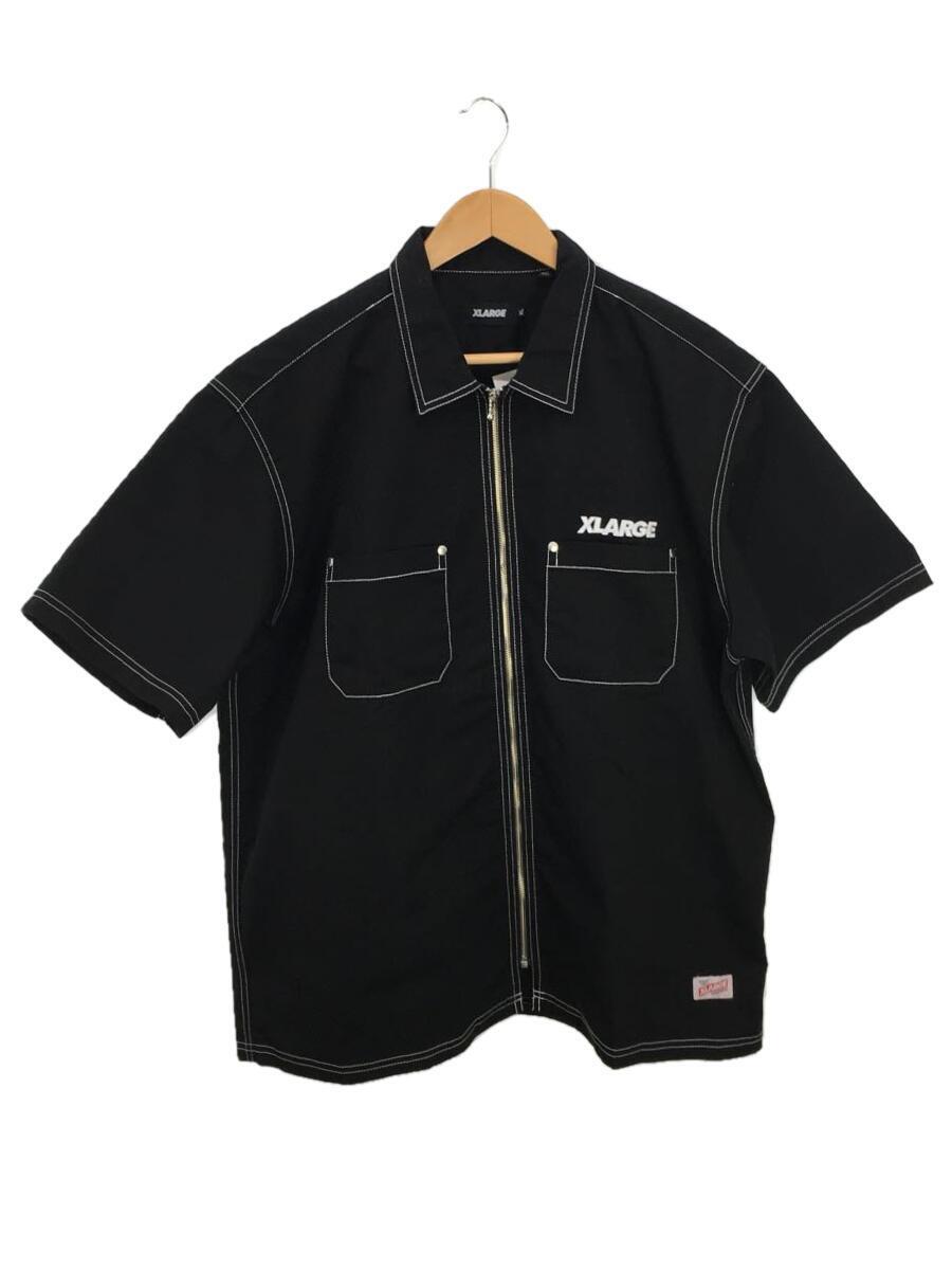 X-LARGE◆半袖シャツ/XL/ポリエステル/22SS/STANDARD LOGO ZIP WORK SHIRT