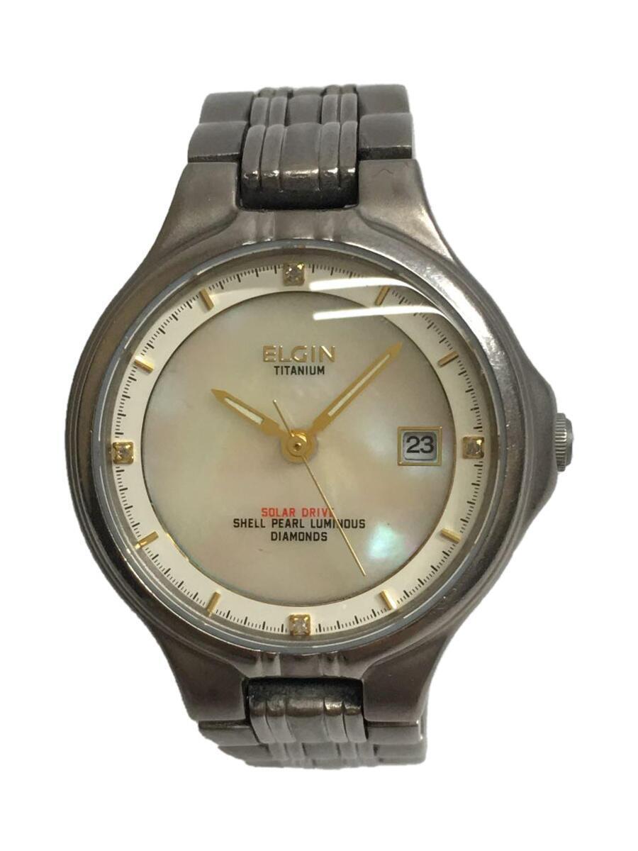 Elgin ◆ Солнечные наручные часы/аналоговая/нержавеющая сталь/FK-1067