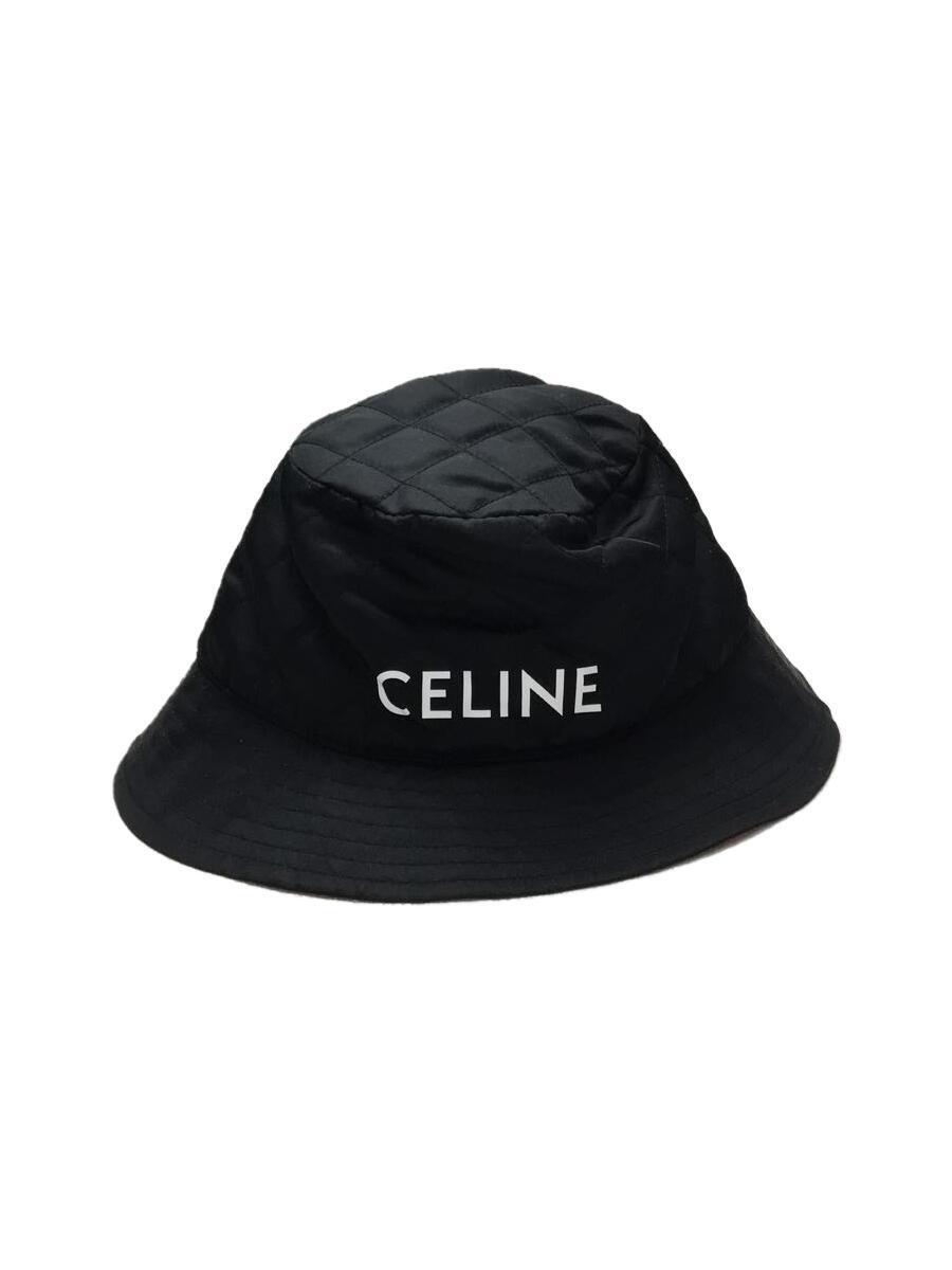 クリアランス大人気 CELINE◇21AW/Bucket Twill/着用感有/L/ナイロン/BLK/2AUB0930C In Nylon Hat  帽子