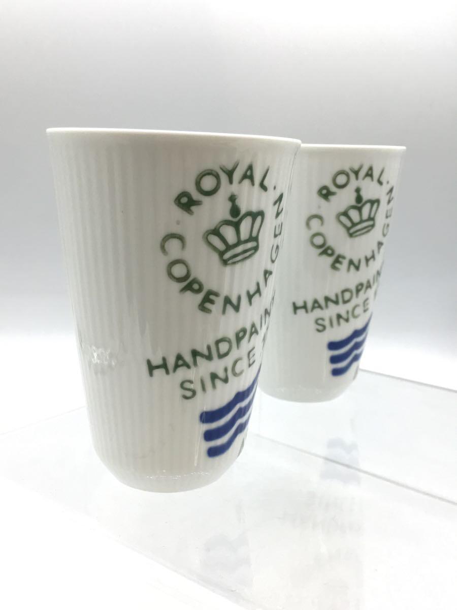 ROYAL COPENHAGEN◆洋食器その他/2点セット/WHT/タンブラーカップ/ホワイト/白_画像7