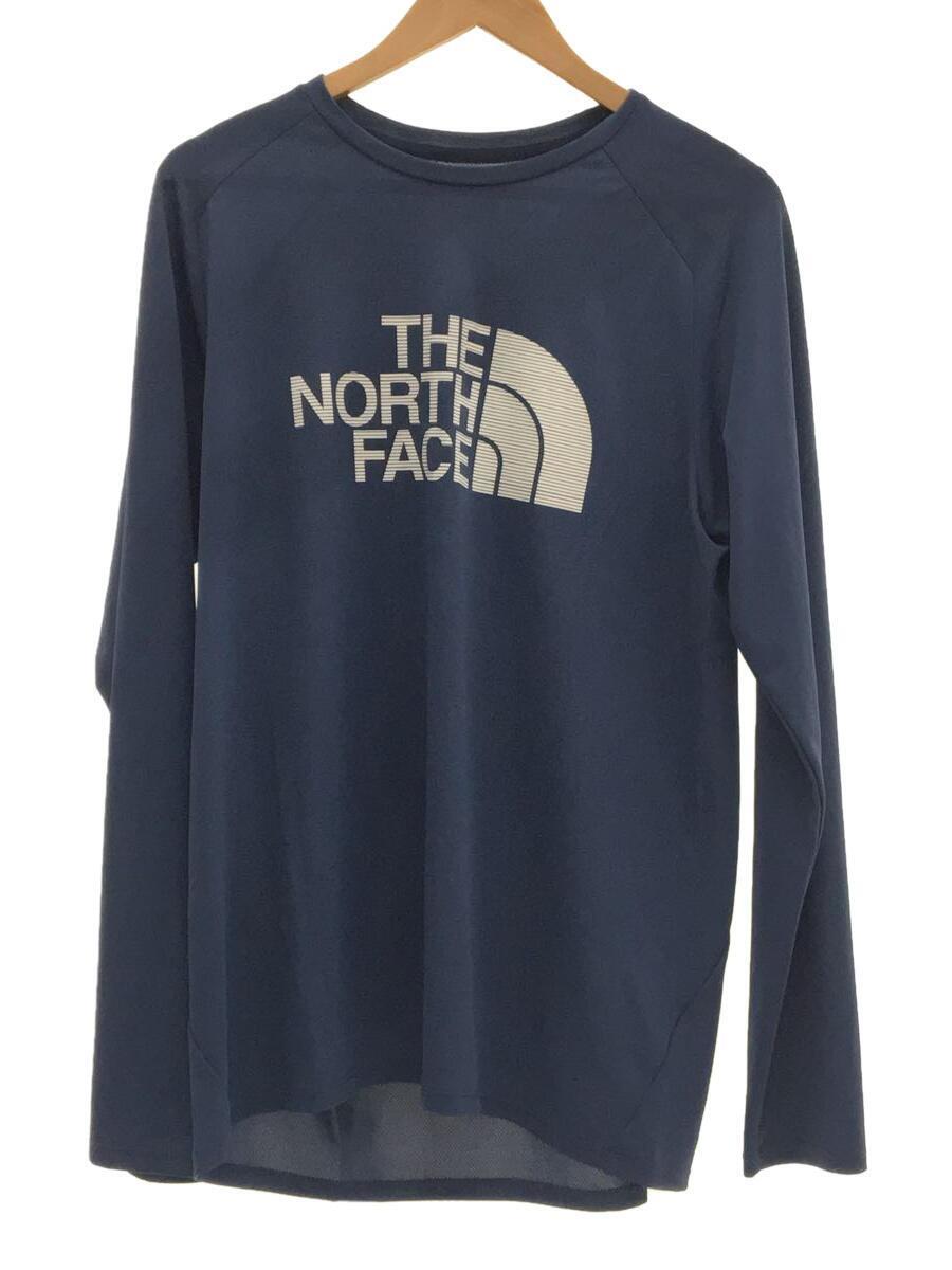 THE NORTH FACE◆長袖Tシャツ/XL/ポリエステル/ネイビー/無地/NT12277_画像1