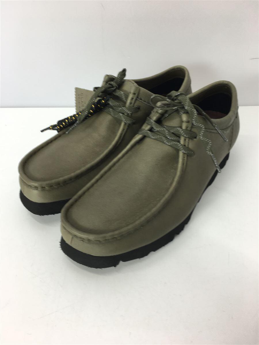 Clarks◆シューズ/US8.5/KHK/レザー/Wallabee GTX/ゴアテックス_画像1