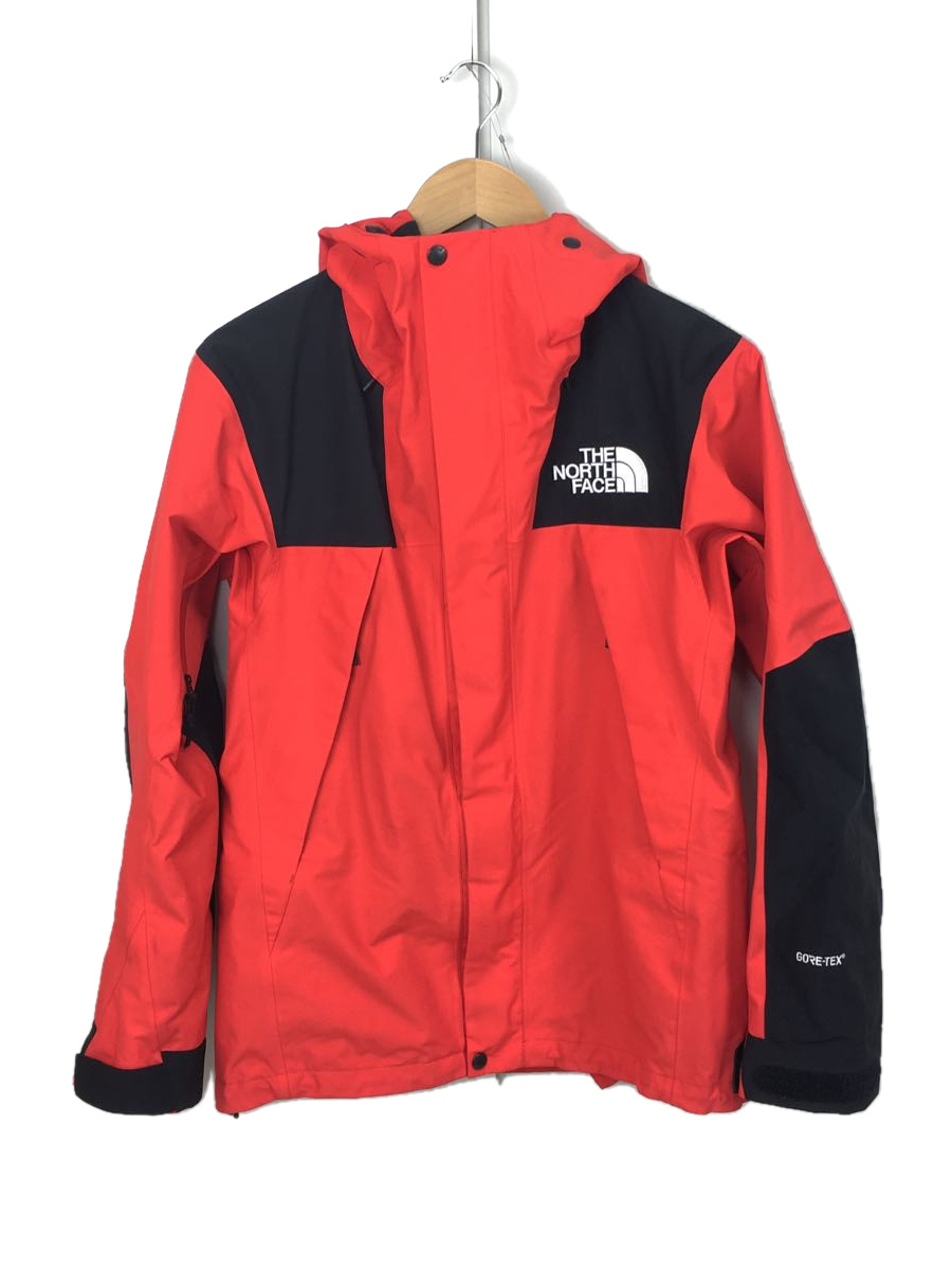 THE NORTH FACE◆ザノースフェイス/MOUNTAIN JACKET/S/ゴアテックス/レッド/NP61800/袖口汚れ有