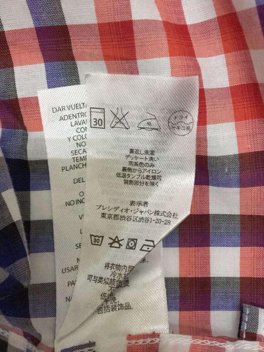 ARMANI EXCHANGE◆半袖シャツ/M/コットン/レッド/チェック/アルマーニエクスチェンジ/メンズ_画像4