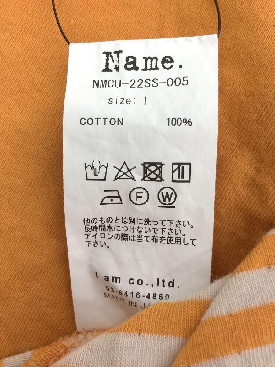 Name.◆ネーム/長袖Tシャツ/1/コットン/イエロー/無地/NMCU-22SS-005_画像3