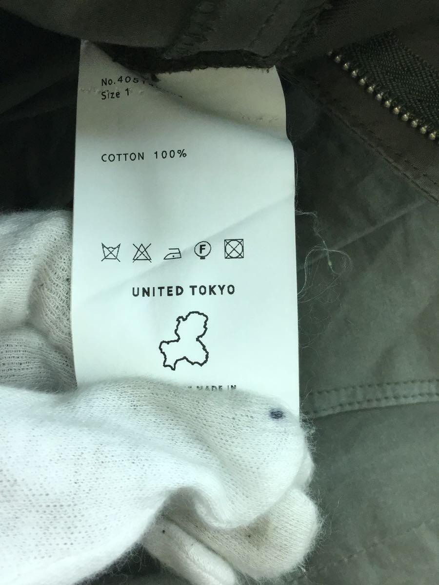 UNITED TOKYO◆ショートパンツ/405146004/ショーツ/1/コットン/カーキ/無地_画像6