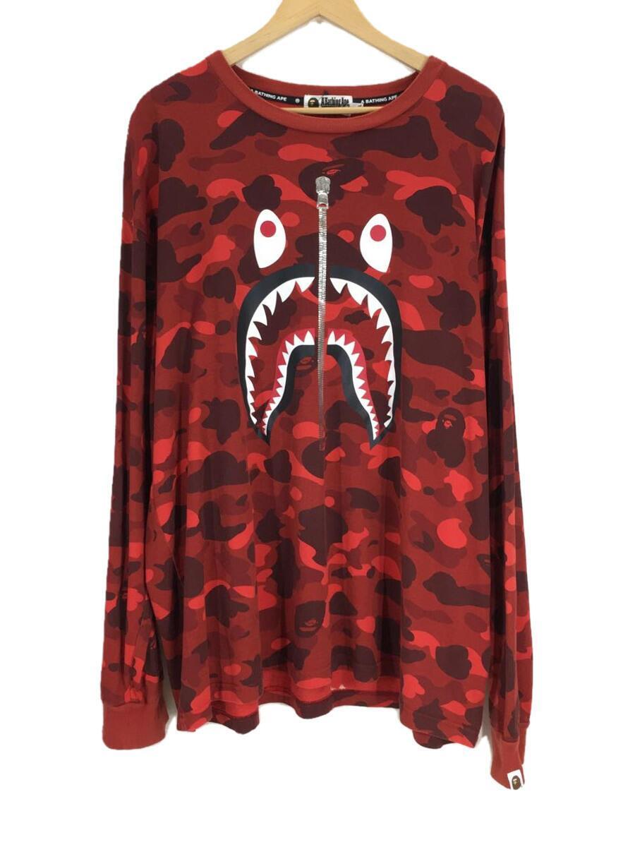 A BATHING APE◆color camo shark relaxed fit L/S TEE/3L/001LTH8010103M