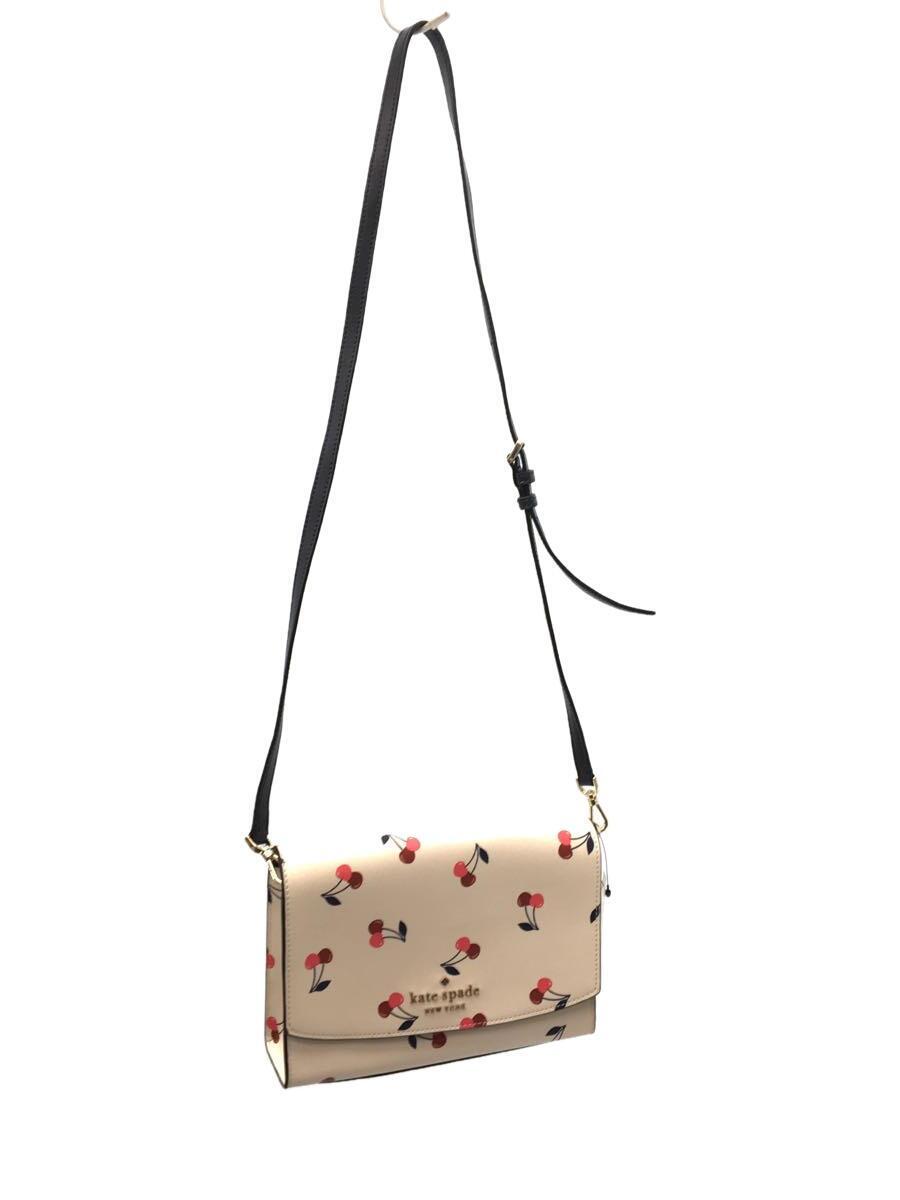 kate spade new york◆ショルダーバッグ/-/WHT/総柄_画像1