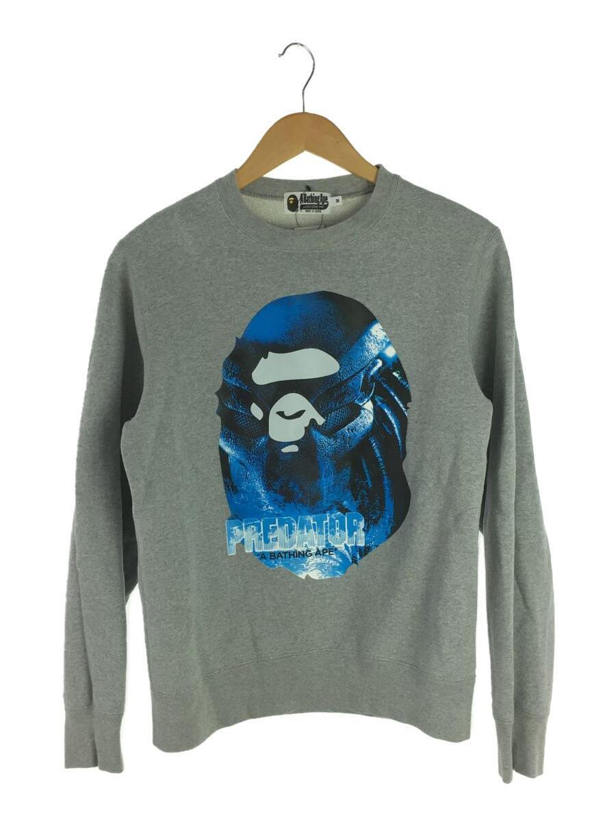 【ふるさと割】 A BATHING APE◆スウェット/M/コットン/GRY/プリント Mサイズ 【ふるさと割】 A BATHING APE◆スウェット/M/コットン/GRY/プリント Mサイズ